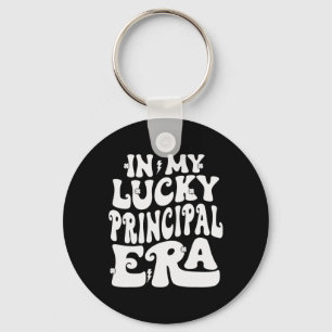 In My Lucky Principal Era St Patricks Day Shamrock Keychain