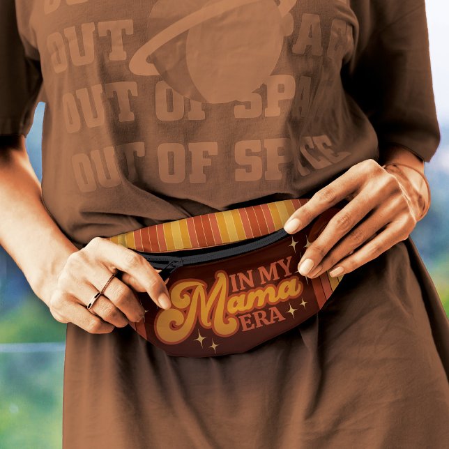 "In My Mama Era" Retro 70's Typography Rainbow Fanny Pack (Creator Uploaded)