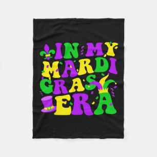 In My Mardi Gras Era Festival Retro Carnival Holid Fleece Blanket