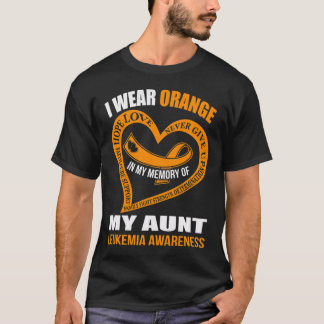 In my memory of my aunt LEUKEMIA AWARENESS  T-Shirt