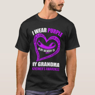In My Memory of My Grandma ALZHEIMER S AWARENESS T-Shirt