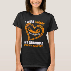 In my memory of my grandma LEUKEMIA AWARENESS T-Shirt