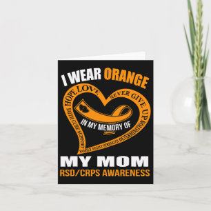 In My Memory Of My Mom Rsdcrps Awareness Card