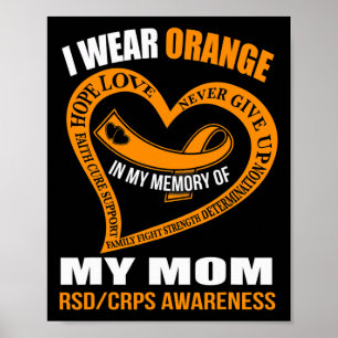 In My Memory Of My Mom Rsdcrps Awareness Poster
