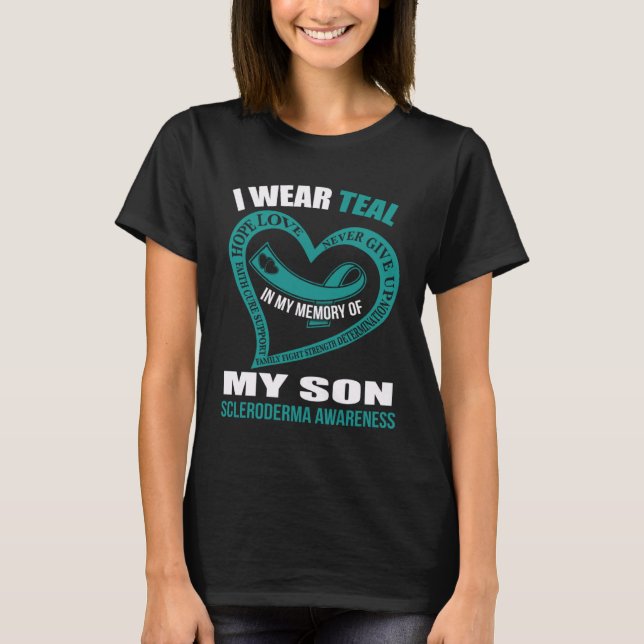 In my memory of my son SCLERODERMA AWARENESS T-Shirt (Front)