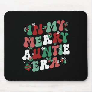 In My Merry Auntie Era Christmas Decor Pjm Pajama Mouse Pad