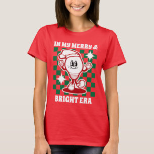 In My Merry & Bright Era Modern Red Christmas T-Shirt