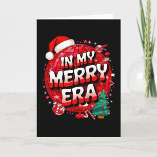 In My Merry Era Family Merry Christmas Lights Disc Card