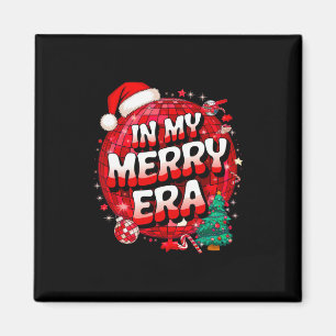 In My Merry Era Family Merry Christmas Lights Disc Magnet