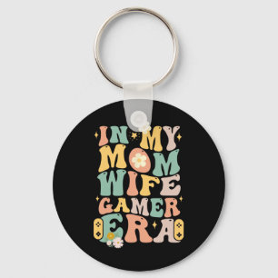 In My Mom Wife Gamer Era Mother's Day Gifts For Ga Keychain