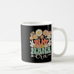 In My Nana Era Floral Hippie Groovy Retro Matching Coffee Mug
