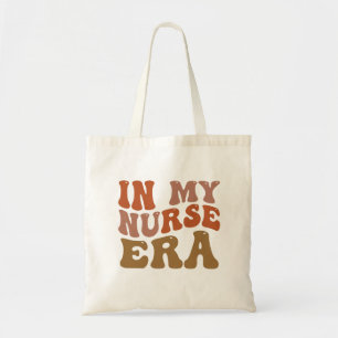 In My Nurse Era Retro Nurse Quote Tote Bag