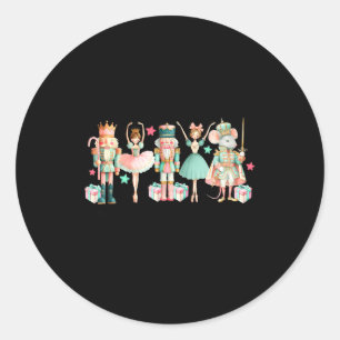 In My Nutcracker Era Ballet Nk Christmas Vibes Wom Classic Round Sticker