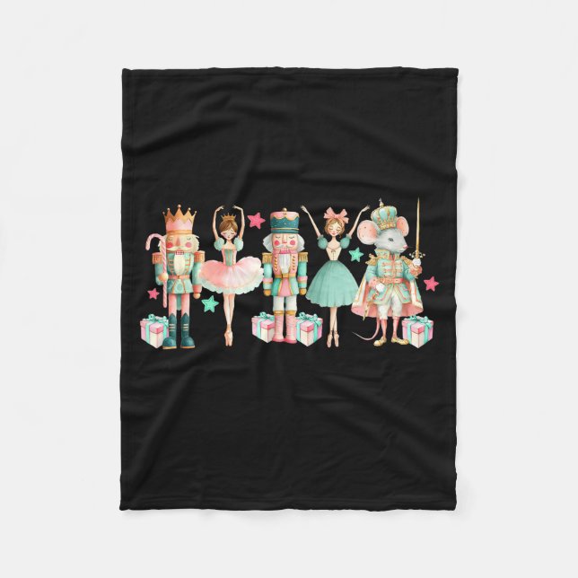 In My Nutcracker Era Ballet Nk Christmas Vibes Wom Fleece Blanket (Front)