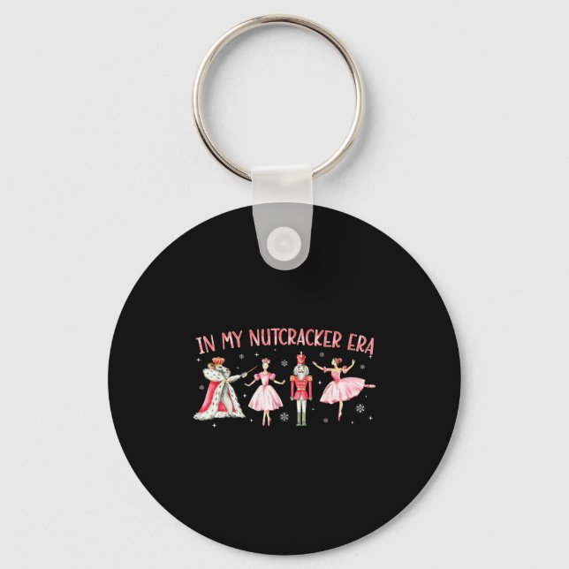 In My Nutcracker Era Christmas Xmas Holiday Pajama Keychain (Front)