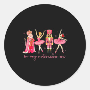 In My Nutcracker Era For Girls Women Kids Dancers Classic Round Sticker