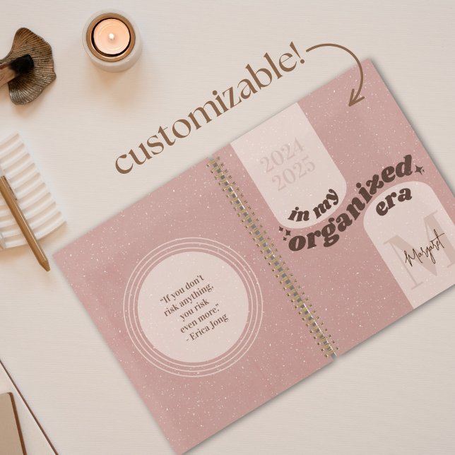 In My Organized Era Custom Funny Planner Boho Pink (Creator Uploaded)