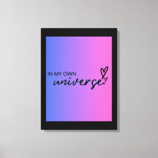 In My Own Universe  Canvas Print