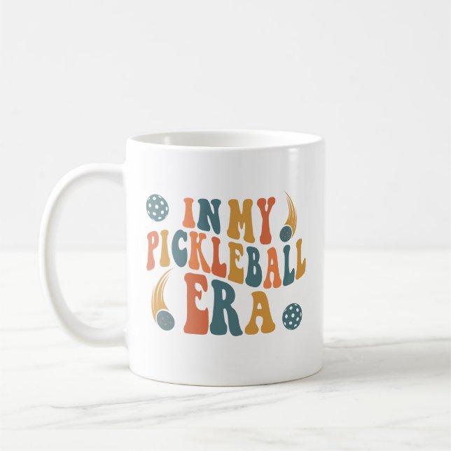 In My Pickleball Era, Funny Paddleball Saying Coffee Mug (Left)