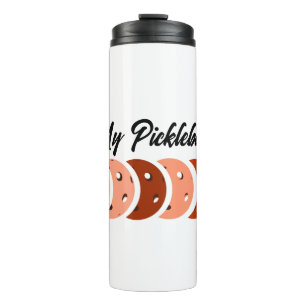 In My Pickleball Era – Orange Vibes Design T-Shirt Thermal Tumbler
