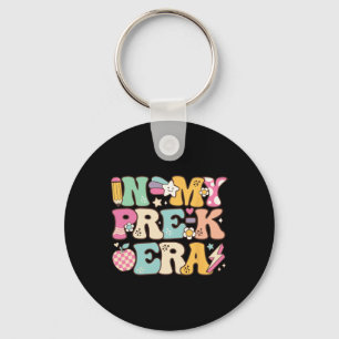 In My Pre-k Era Girl Ck To School Cute Preschool T Keychain
