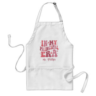 In My Principal Era Retro Personalized Standard Apron