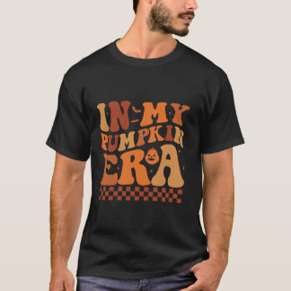 In My Pumpkin Era Retro Groovy Funny Halloween Spo T-Shirt