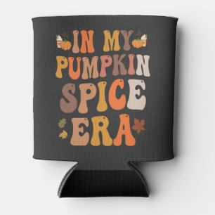 In My Pumpkin Spice Era Funny Groovy Fall Gift Can Cooler