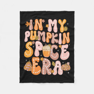 In My Pumpkin Spice Era Funny Retro Fall Vibes Tha Fleece Blanket