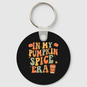 In My Pumpkin Spice Era Funny Retro Fall Vibes Tha Keychain
