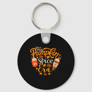 In My Pumpkin Spice Era Funny Retro Fall Vibes Tha Keychain