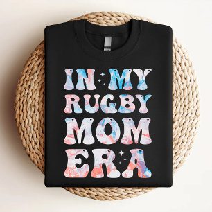In My Rugby Mom Era Colourful Rugby Mom T-Shirt