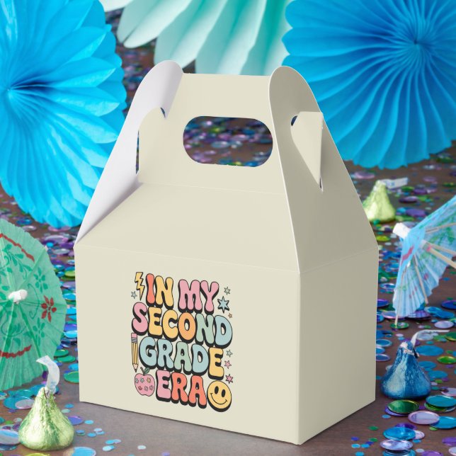 In My Second Grade Era 2nd Grade Teacher Back  Favor Box (Party)