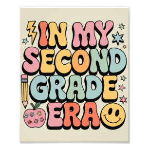 In My Second Grade Era 2nd Grade Teacher Back Photo Print