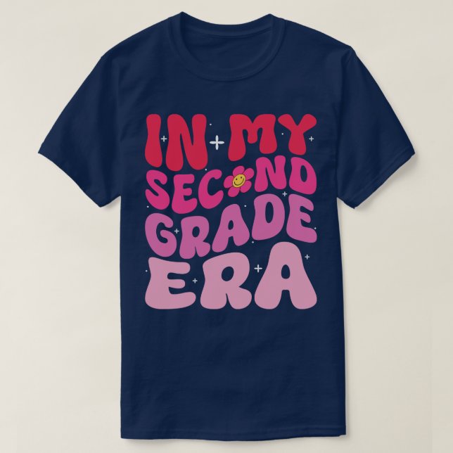 In My Second Grade Era 2nd Grade Teacher Team T-Shirt (Design Front)