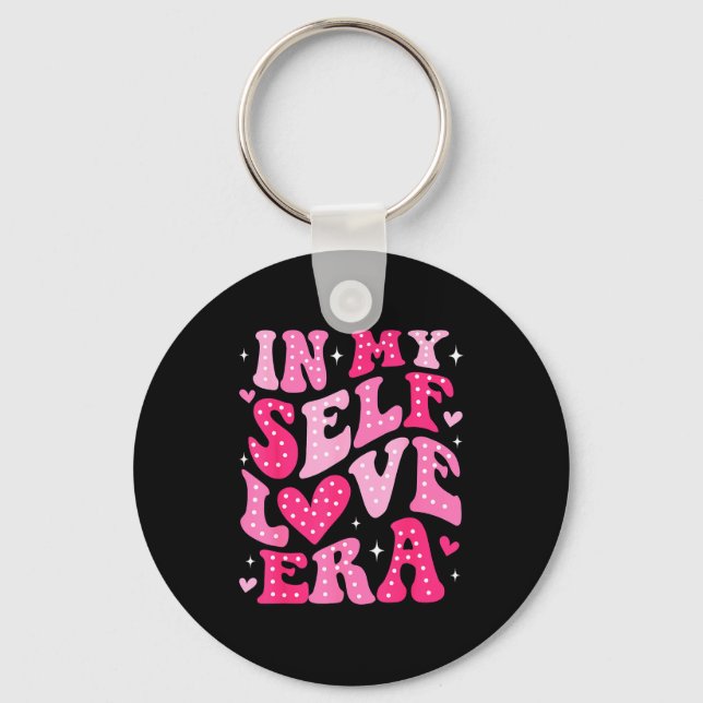 In My Self Love Era Valentines Day Self Love Club  Keychain (Front)
