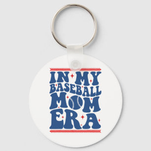 In My Sell Mom Era Groovy Sell Mom Team Mother's D Keychain