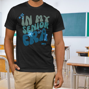 In My Senior Era Blue Green Neon Elements and Year T-Shirt