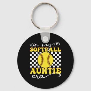 In My Softll Auntie Era Groovy Retro Proud Softll Keychain