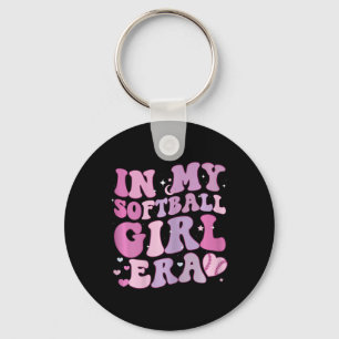 In My Softll Girl Era Funny Softll Girl Groovy Ret Keychain