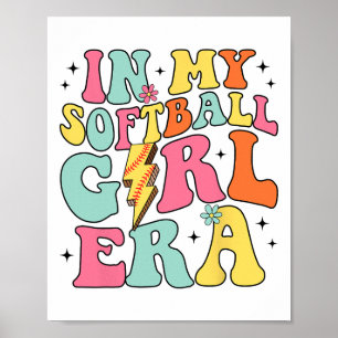 In My Softll Girl Era Retro Groovy Softll Girl  Poster
