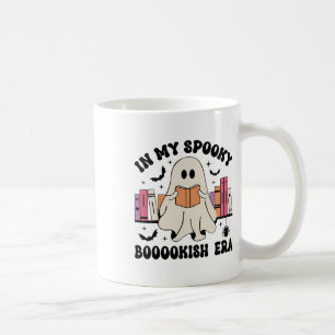 In My Spooky Bookish Era Ghost Books Halloween Rea Coffee Mug