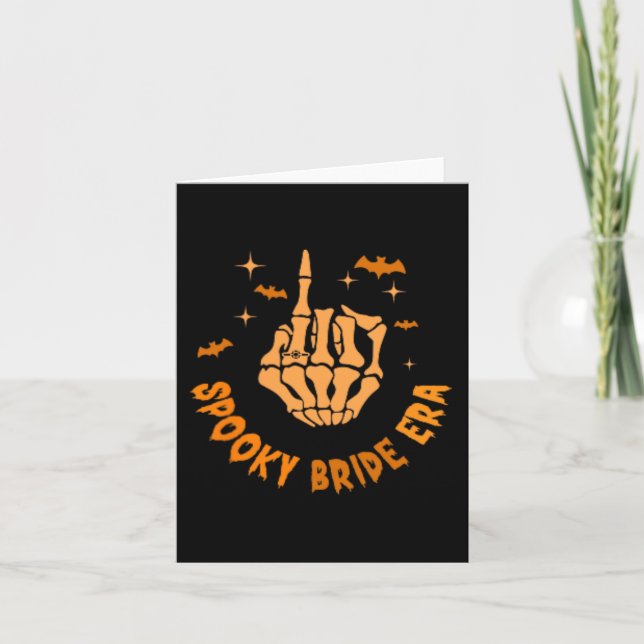 In My Spooky Bride Era Halloween Bachelorette Part Card (Front)