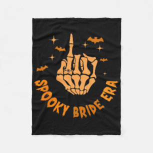 In My Spooky Bride Era Halloween Bachelorette Part Fleece Blanket