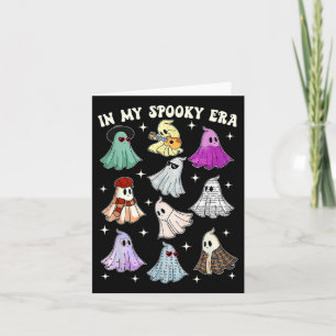 In My Spooky Era Groovy Ghost Halloween Funny Card