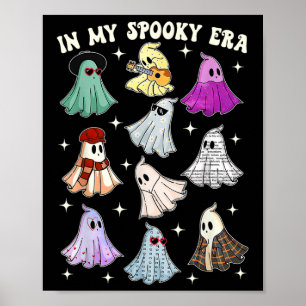 In My Spooky Era Groovy Ghost Halloween Funny Poster