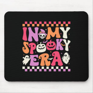 In My Spooky Era Halloween Ghost Groovy Hippie Hal Mouse Pad