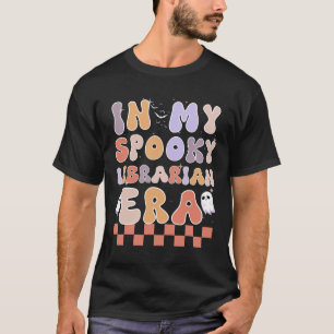 In My Spooky Librarian Era Ghost Halloween Retro T-Shirt