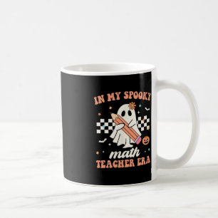 In My Spooky Math Teacher Era Groovy Retro Hallowe Coffee Mug