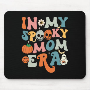 In My Spooky Mom Era Fun Halloween Women Groovy Mouse Pad